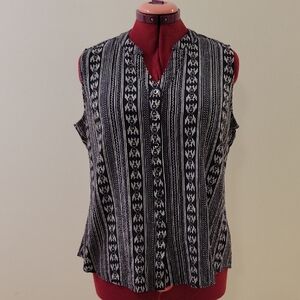 Weatherproof Vintage Sleeveless Blouse Casual Shirt Size XL